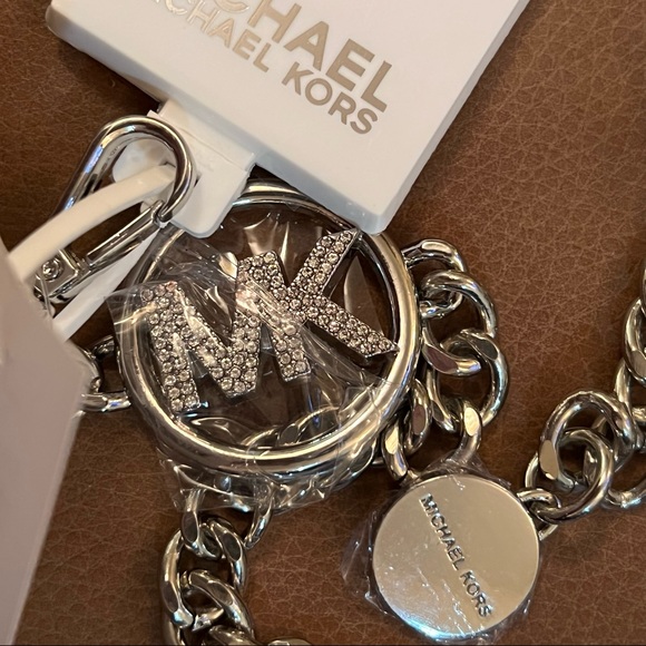 Michael Kors silver crystal Chain Belt S/M NWT - Picture 3 of 6